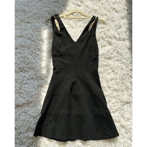 Ali and Jay - black mini dress with lace